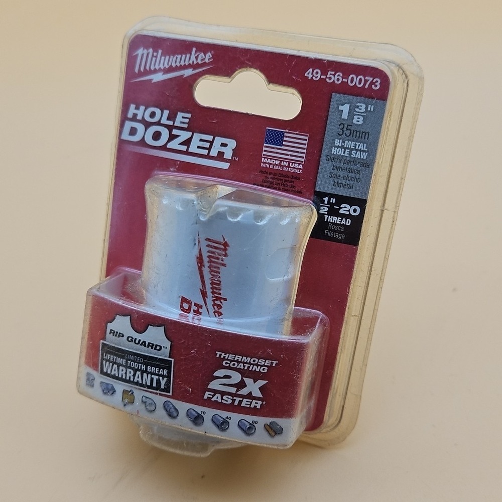 Milwaukee Hole Dozer 49-56-0073 35mm Brand New Bi Metal Hole Saw